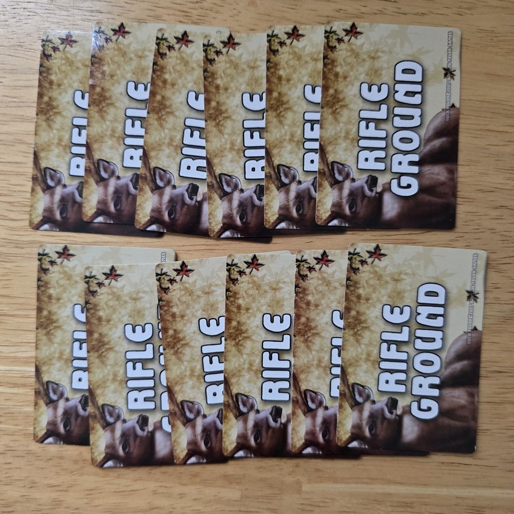 Buck Fever Rifle Ground Deck‎ of 12 Cards 2007 Replacement Pieces Parts